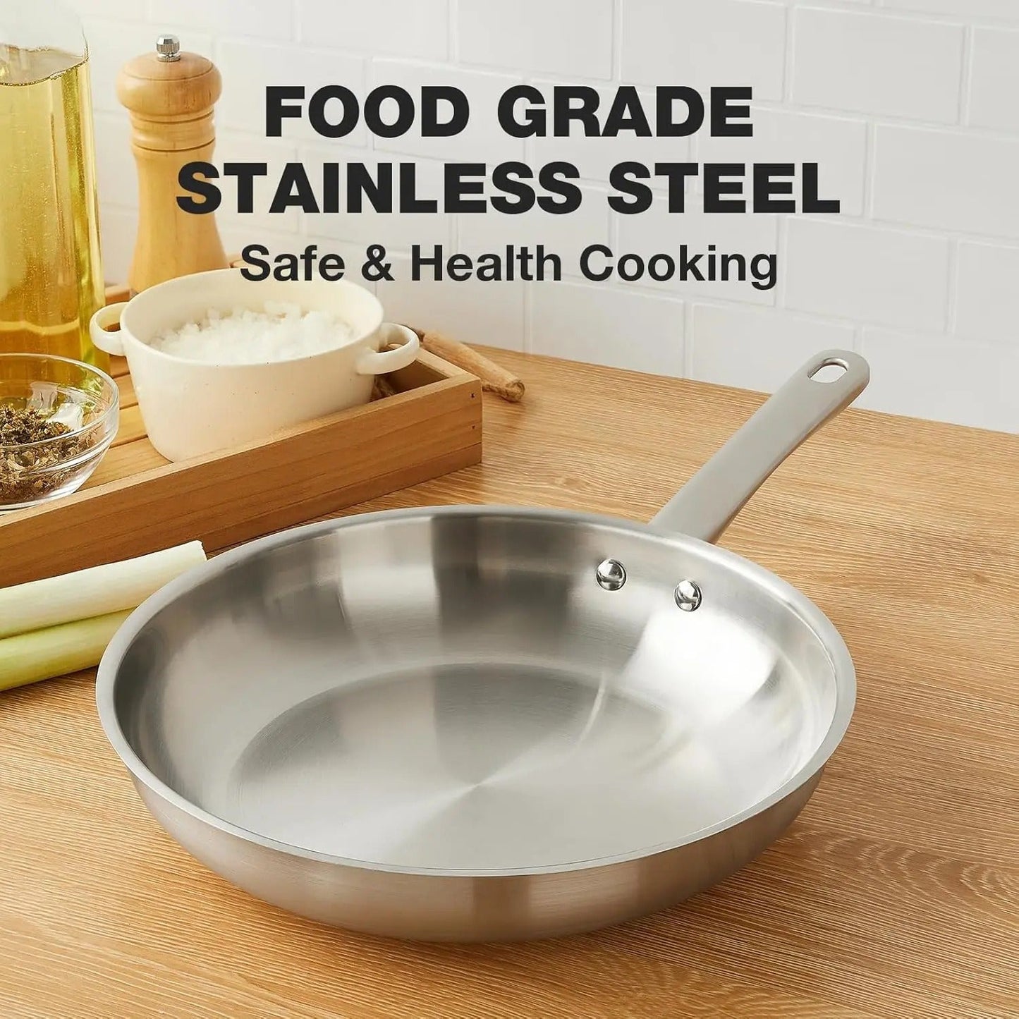 Professional Stainless Steel Non-Stick Frying Pan