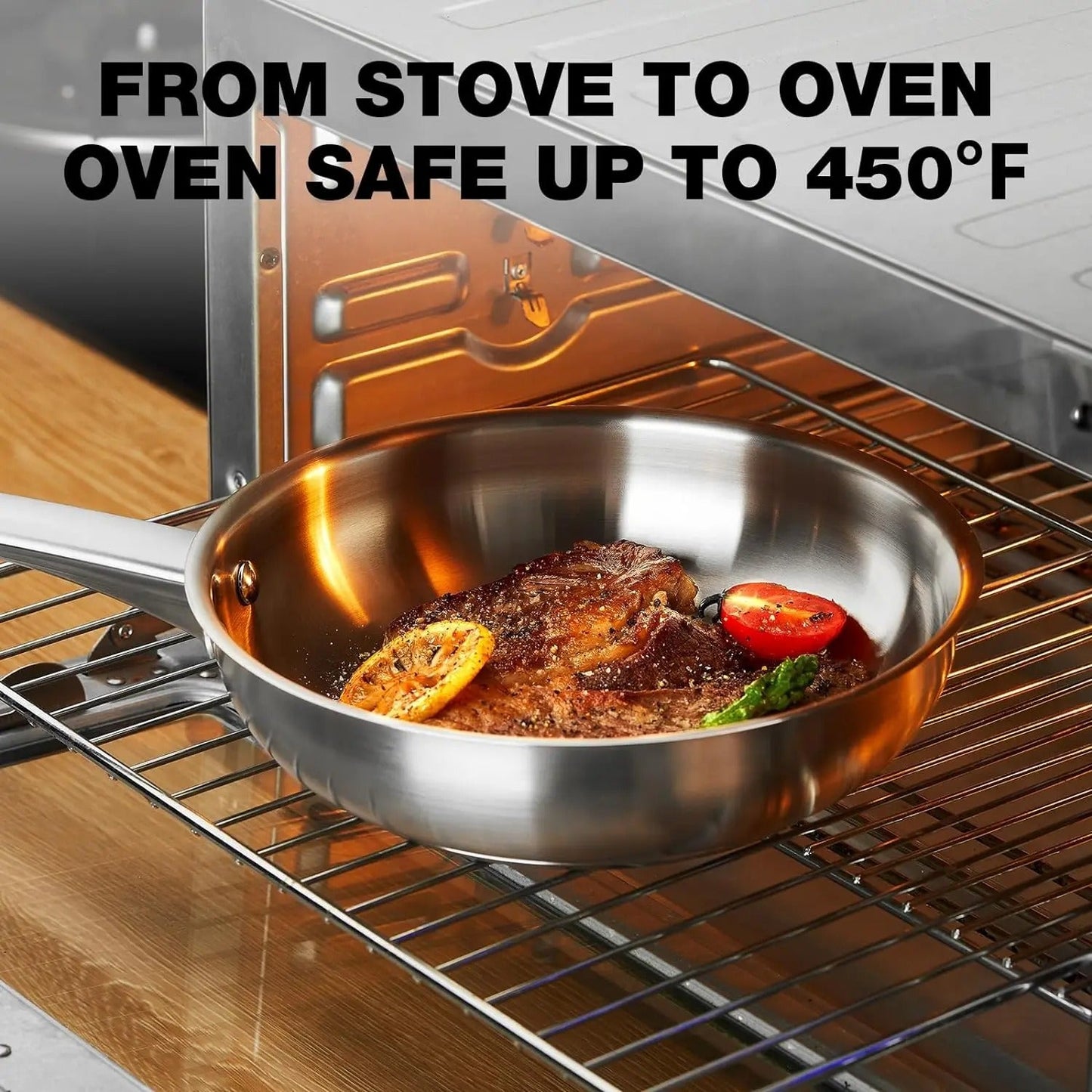 Professional Stainless Steel Non-Stick Frying Pan