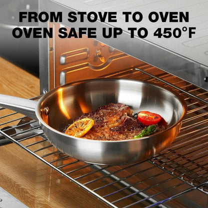 Professional Stainless Steel Non-Stick Frying Pan