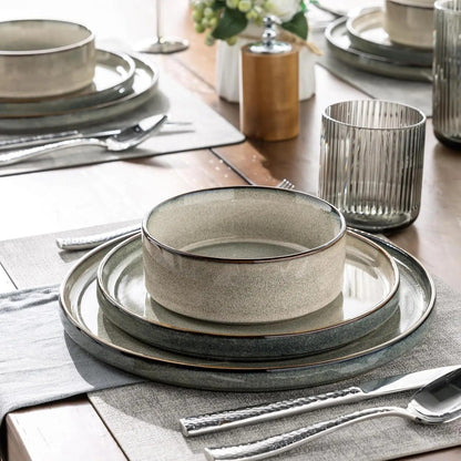 Reaktiv Ceramic 18-Piece Stoneware Dinnerware Set for 6
