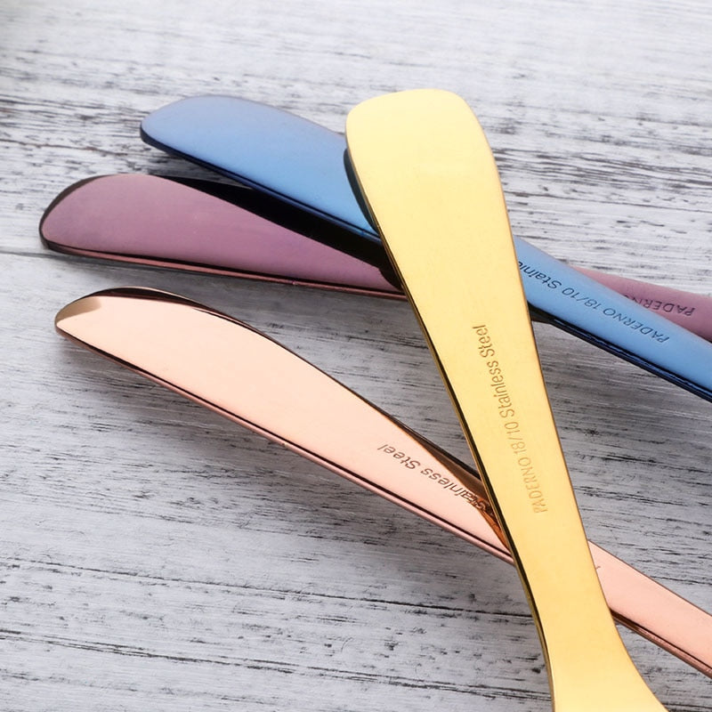 Rome Italian Gold Stainless Steel Cake Knife Set