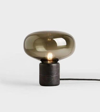 Scandinavian Table Lamp with Fabric Shade