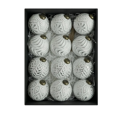 Shatterproof Christmas Ball Ornaments - 12 Piece Set