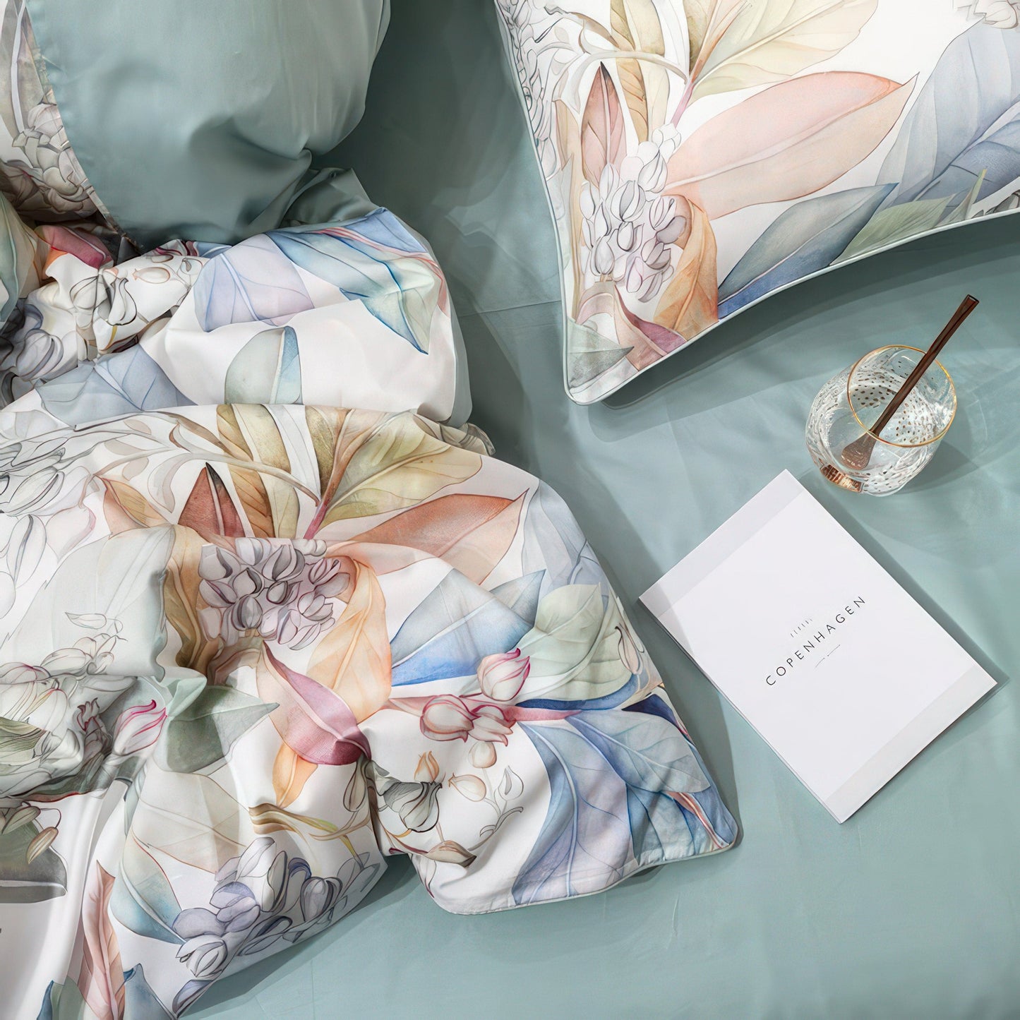 Silent Morning Botanical Duvet Cover Set