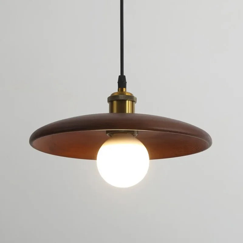 Solid Bamboo Wood Pendant Light