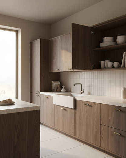 Solid T-Bar Cabinet Handles with Knurled Texture for Kitchen Cabinets & Drawers - Short