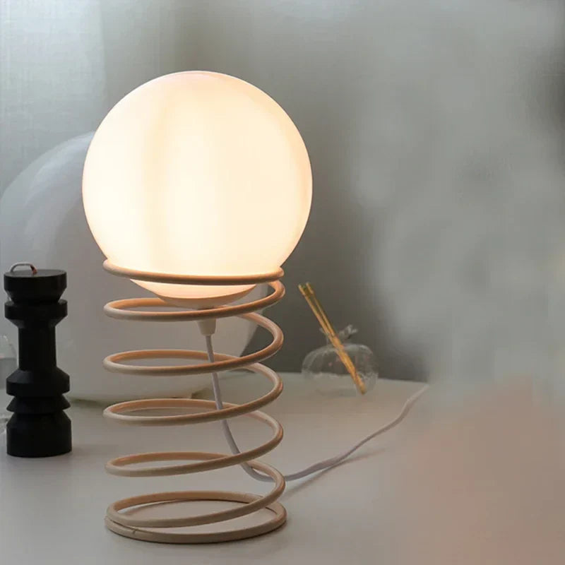 Spring-Inspired Glass Table Lamp Bauhaus Style