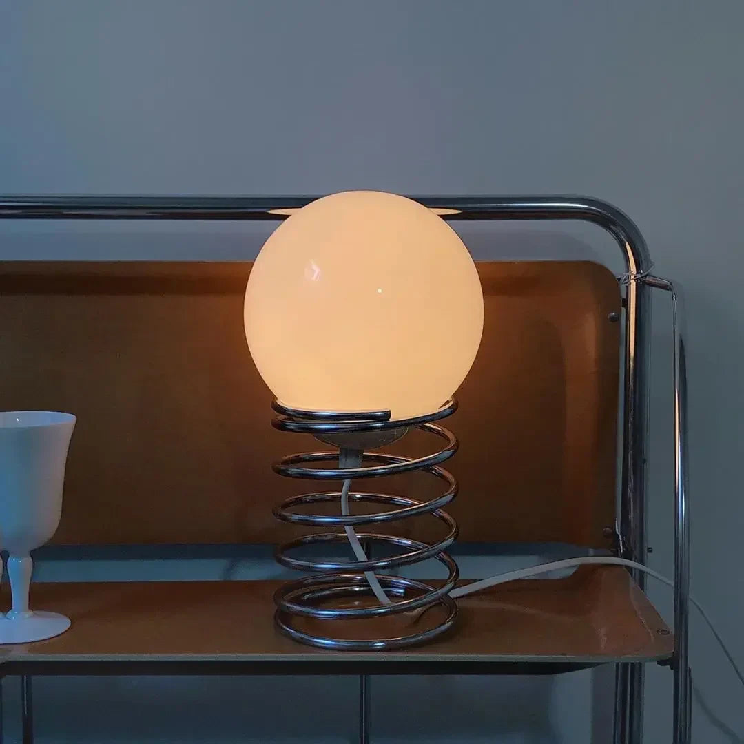 Spring-Inspired Glass Table Lamp Bauhaus Style
