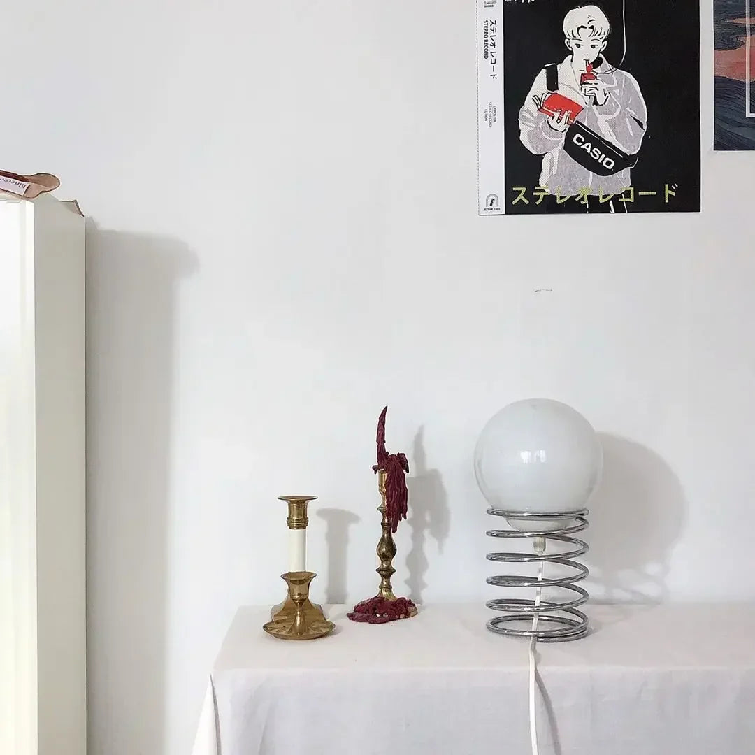 Spring-Inspired Glass Table Lamp Bauhaus Style