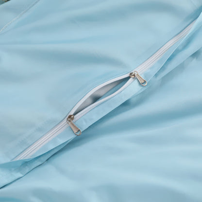 Violet Flowers Purple Floral Duvet Cover Set