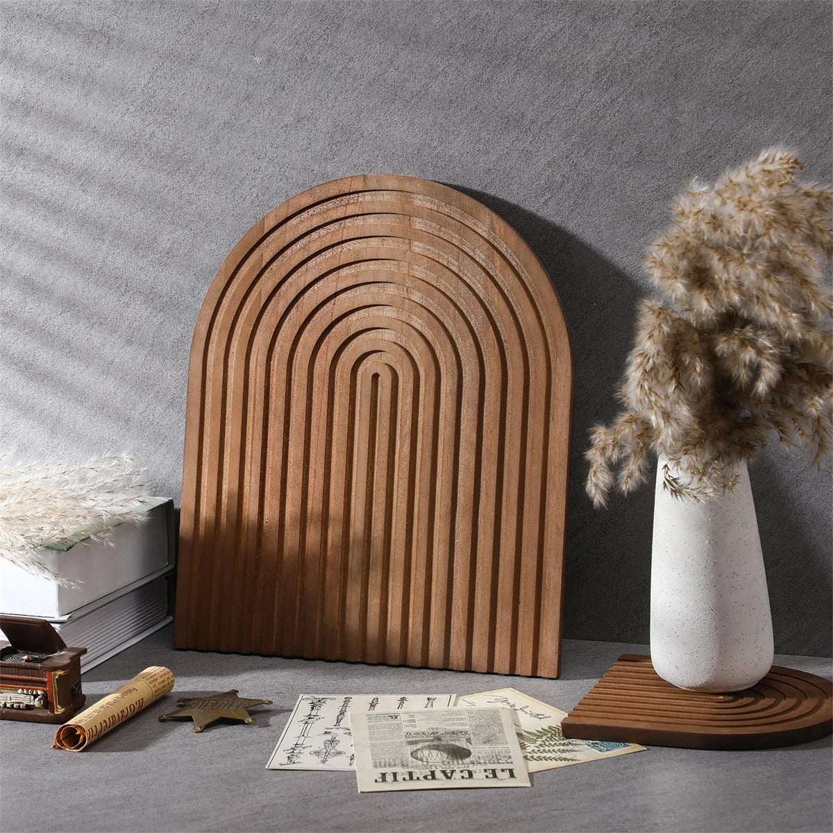 Wave Arch Wooden Cutting Board